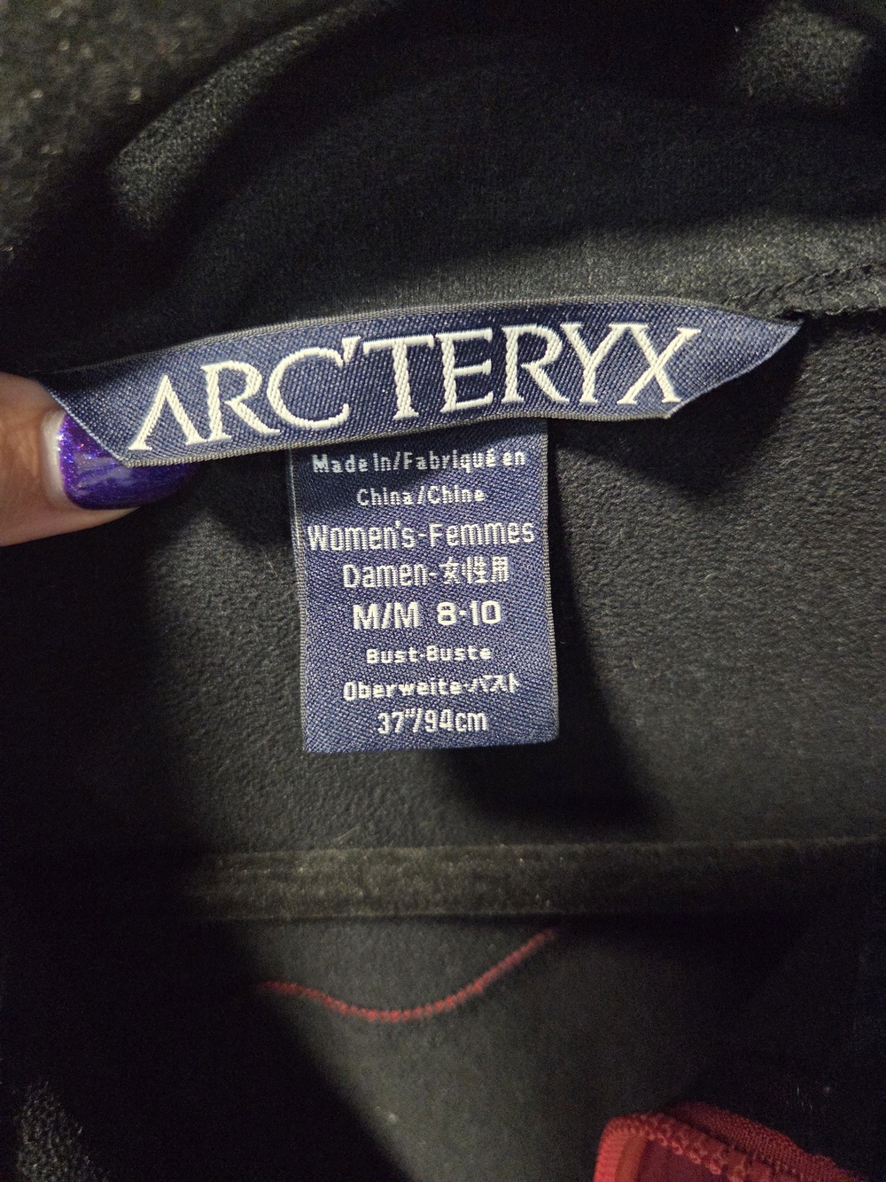 Arc'teryx Two-Tone Red and Burgundy Performance Softshell Jacket - Picture 2 of 10
